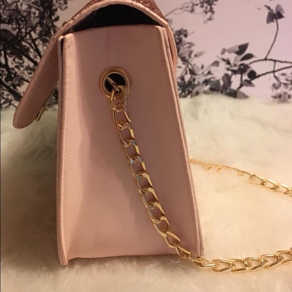 New Pink Glitter Purse Tote Bag - Picture 4 of 6